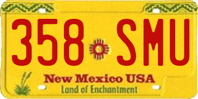 NM license plate 358SMU