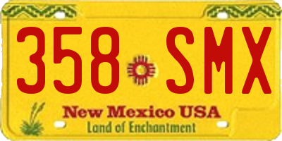 NM license plate 358SMX
