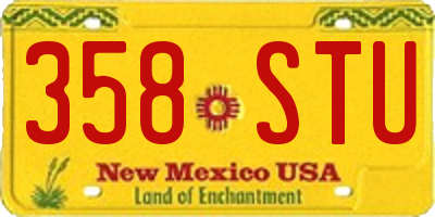 NM license plate 358STU