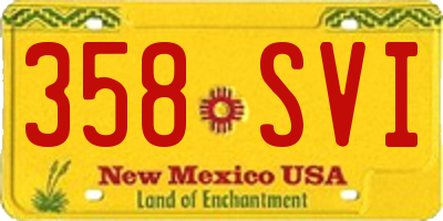 NM license plate 358SVI