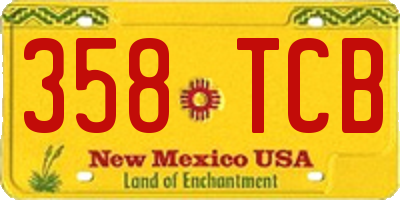 NM license plate 358TCB
