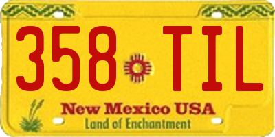 NM license plate 358TIL