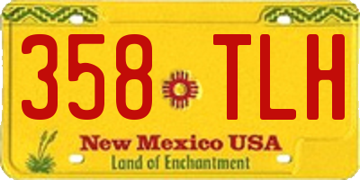 NM license plate 358TLH