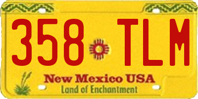 NM license plate 358TLM