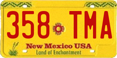 NM license plate 358TMA