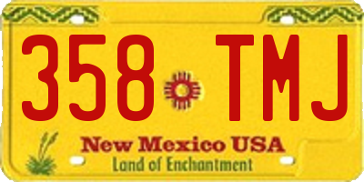 NM license plate 358TMJ