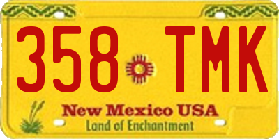 NM license plate 358TMK