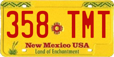 NM license plate 358TMT