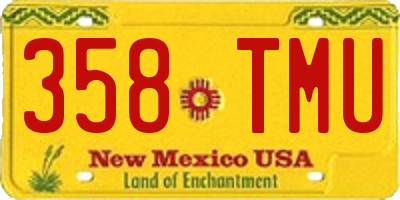 NM license plate 358TMU