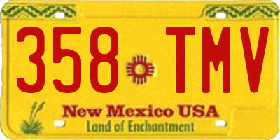 NM license plate 358TMV