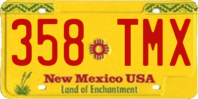 NM license plate 358TMX