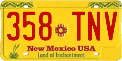 NM license plate 358TNV