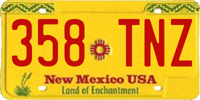 NM license plate 358TNZ