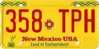NM license plate 358TPH