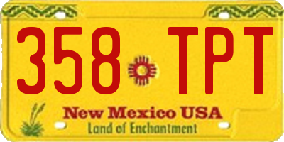 NM license plate 358TPT
