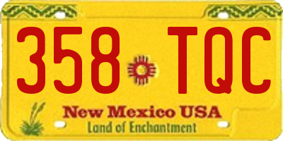 NM license plate 358TQC