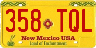 NM license plate 358TQL