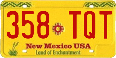 NM license plate 358TQT