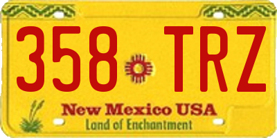 NM license plate 358TRZ
