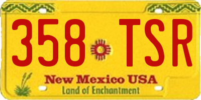 NM license plate 358TSR