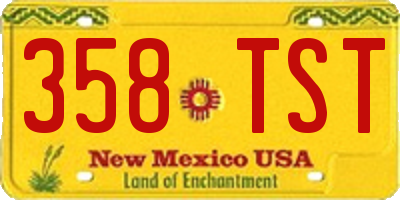 NM license plate 358TST