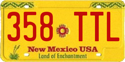 NM license plate 358TTL