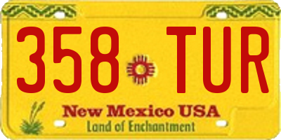 NM license plate 358TUR