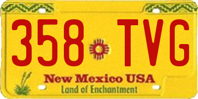 NM license plate 358TVG