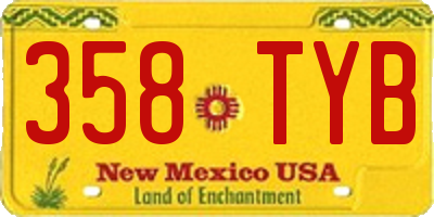 NM license plate 358TYB