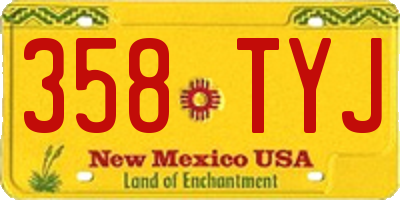 NM license plate 358TYJ