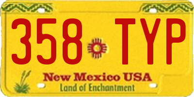 NM license plate 358TYP