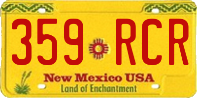 NM license plate 359RCR