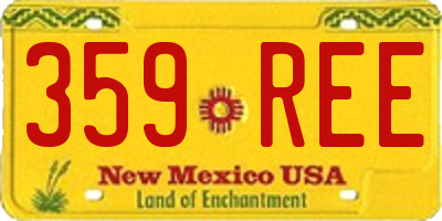 NM license plate 359REE