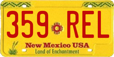 NM license plate 359REL