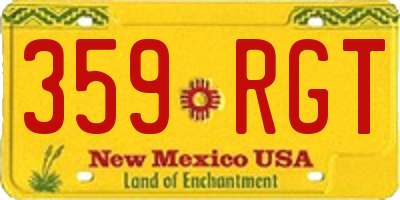 NM license plate 359RGT