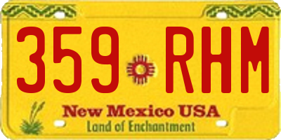 NM license plate 359RHM