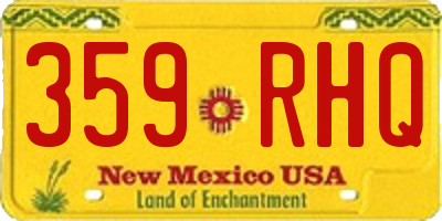 NM license plate 359RHQ
