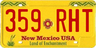 NM license plate 359RHT