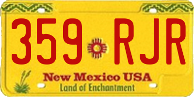 NM license plate 359RJR