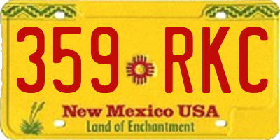 NM license plate 359RKC