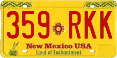 NM license plate 359RKK