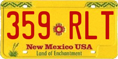 NM license plate 359RLT