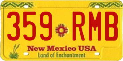 NM license plate 359RMB