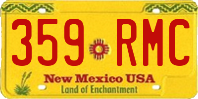 NM license plate 359RMC
