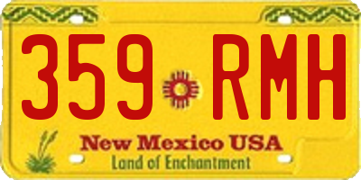 NM license plate 359RMH