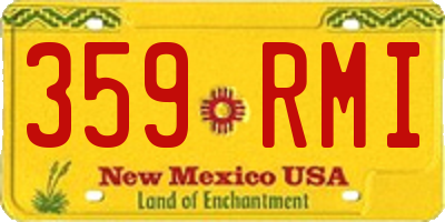 NM license plate 359RMI