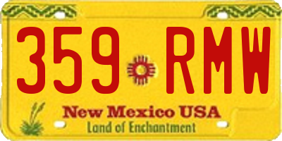 NM license plate 359RMW