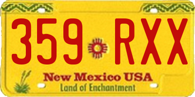NM license plate 359RXX