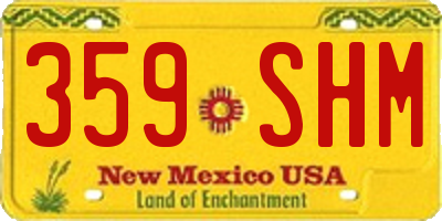 NM license plate 359SHM
