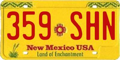 NM license plate 359SHN
